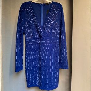 NWT Fashion Nova Long Sleeve Rhinestone Dress